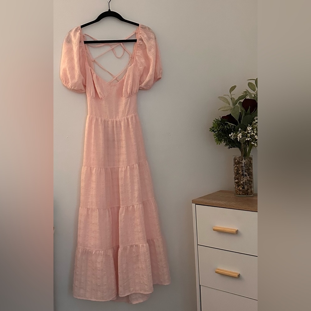 Forever 21 midi pink dress